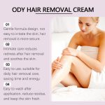 OceAura Body Hair Removal Cream, Gentle Body Hair Removal Hand Hair Leg Hair Cleansing Hair Removal Cream For Men And Women - Image 3